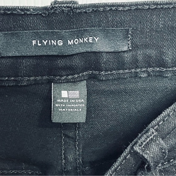 Flying Monkey black denim pants - Picture 3 of 9